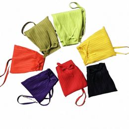 Yudx Miyake geplooid ontwerp draagbare tas met trekkoord voor dames 2023 Nieuw model Fiable Uniek SimpleTrendy verkocht tegen een lage prijs g3Nk#