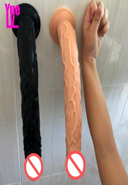 YUELV 355 CM enorme consolador largo realista con ventosa pene artificial pene gigante falso pene adulto masturbación femenina juguetes sexuales F3556858