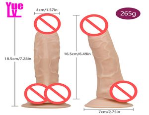 Yuelv 728 pouces Small réaliste gode pénis artificiel avec sucette pour femmes jouets sexuels érotiques pour adultes meneur masturbation coq s1102115