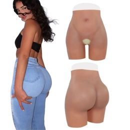 Yuerugou Silicone 1cm gros fesses pads sous-vêtements High Elastic Hip Shaper Gague rembourrée pour femmes Men Shapewear 240417