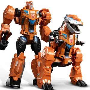 Yuexing 19cm Transformation Cool Transformation Toys Anime Plastic Abs Action Figure Dinosaure Aircraft Tank Modèle Modèle Modèle Kid Boy Gift 240422