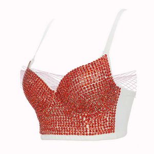 YUFEIDA Femmes Sexy Lingerie Débardeurs Push Up Bras Strap Bustier Corset Crop Tops Sexy Bralette Discothèque Bar Party Dancewear X0726