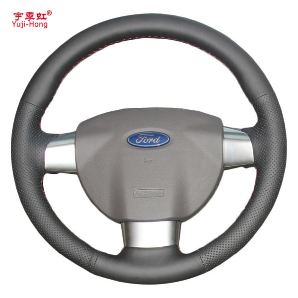 Yuji-Hong – housses de volant de voiture en cuir artificiel, étui pour Ford Focus 2.0 à 3 rayons, ancien modèle