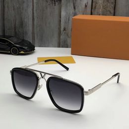 Neue Top-Qualität 09411 Herren-Sonnenbrille Herren-Sonnenbrille Damen-Sonnenbrille Modestil schützt die Augen Gafas de Sol Lunettes de Soleil mit Box