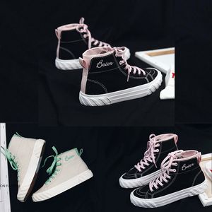 Yul toile chaussures de créateur femmes haute aide étudiants version coréenne du modèle de printemps 2019 ulzzang nouvelles chaussures de sport à la mode