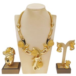 Yulaili nieuwe licht kralen ketting set kundan traditionele bruiloft niet bezoedelde braziliaanse gouden plaat 24k hoge kwaliteit sieraden sets