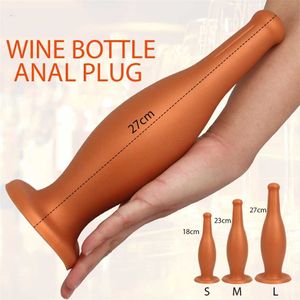 Yun Vodka Bottle Soft Rear Large Anal Plug Toy Deep Burst Dilator