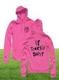 Yungblud Hoodies hommes femmes hip hop be fookin happy yungblud merch rose sweat à capuche print