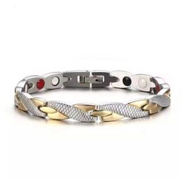 Yunjin Dragon Patroon Bracelet Magnetic Therapy Men039S Titanium Steel Sier Women039S Sieraden 7mm Wide6979803