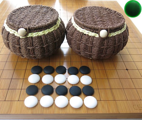 Envío Gratis Yunnan yunziweiqi Backgammon Bamboo 2 cm de espesor retícula doble tablero de ajedrez chino weiqi Set