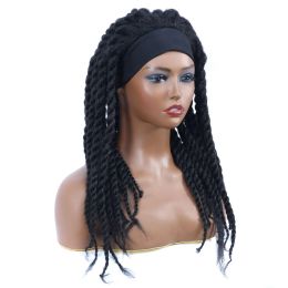 Yunrong Braiding Wigs Bandband Wig for African Women's Dreadlocks Cheveux tressés pour les femmes noires 18inch 1B