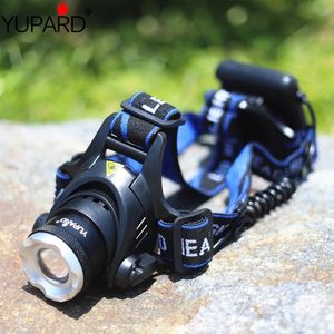 Yupard XM-L T6 LED Koplamp Zoom Focus Hoge heldere koplamp Zoomable aanpassen Waterdichte buitenkamperen Lantaarn 4*AA Batterij 240323