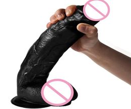 Yutong 11 inch dildo strapon fallus enorme grote realistische dildo's siliconen penis met zuignap g spot stimuleren 18 speelgoed voor WOMA8732919