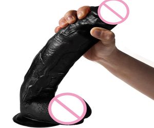 Yutong 11 inch dildo strapon fallus enorme grote realistische dildos siliconen penis met zuignap g spot stimuleren 18 speelgoed voor WOMA6324640