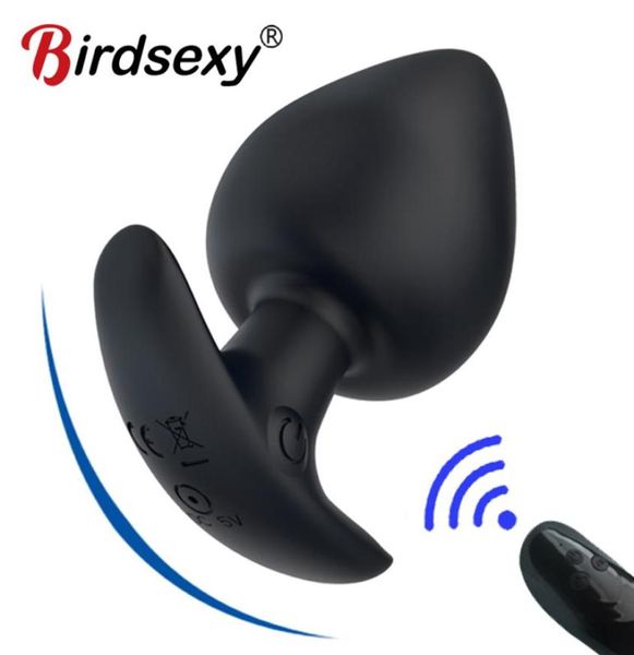 Yutong anal Vibrator for Men Prostate Massageur Massageur Wireless Remote Controlo Gold Butt For Butt pour les masturbateurs adultes Toys2283328