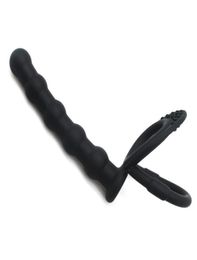 Yutong Double pénétration Vibrateurs pénis Strapon Dildo Vibrator Nature Toys for Women Man Strap on Anal Beads Pild Adult Massager1699073