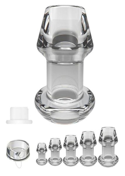 Yutong Creux Butt Plug Avec Insert Anal PlugTunnelToy Énorme Spéculum Anus Dilatateur SM Lavement Nature Toys233R4157544