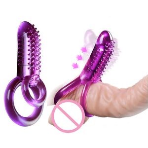 YUTONG Natuurwinkel Penis Speelgoed Clitoris Vibrators voor Vrouwen Clitoral Stimulator Dubbele Ring Cock Mannelijke Dildo Strapon Bullet Vibrator Massage