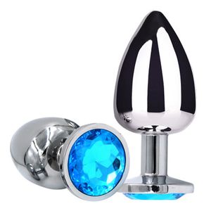 yutong nature Vibrator Metal Anal Toys For Women Adult Products Men Butt Plug Stainles Steel -toy DildoToys 8 Color