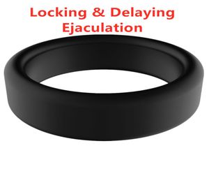 Yutong Entraînement épais Locking Cock Anneaux Dildo Sleeve Penis Ring Adult Product Toys for Man Male Male Détage Ejaculation Ejaculation Exercice4488871