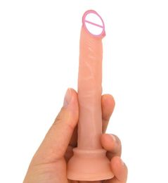 Yutong Tiny Dildo met zuignap kleine penis vrouwelijke masturbator speelgoed voor vrouwen anale plug beginners1444595