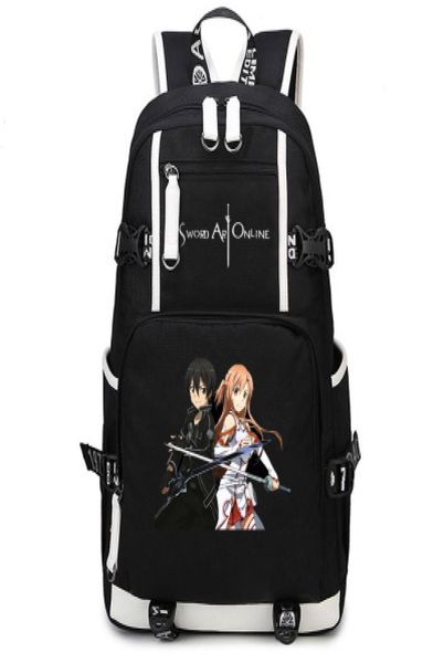 Yuuki Asuna Backpack Sword Art Online Day Pack sao Yuki Sac à école Impression Packsack ordinateur Rucksack Sport Schoolbag Outdoor Daypac5619045