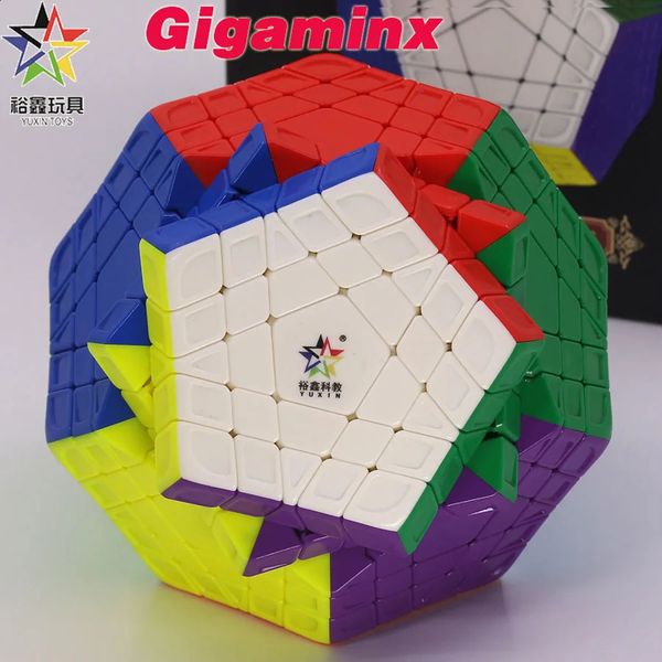 Yuxin Megaminx Huanglong Magic Puzzle Cubes Cubo Magmo 5x5 Megaminxeds Dodecahedron Cubo 12 Faces Gigaminx Toys 240418
