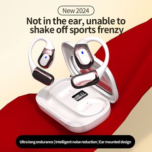 YW01 TWS Earhook Elecphones Bluetooth 5.4 Hifi stéréo Sound Gaming In Eoret Headphones Long Battery Life Imperproof Wireless Ear Hook Eearbuds