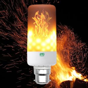 YWXLight B22 LED effet de flamme ampoules de feu scintillement émulation flamme lampe AC85-265V