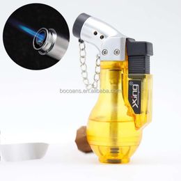 YX Xiaojiuping Spray Flame Gas Unfilled Lighter Creative Outdoor Small Spray Gun Sigaretten Set Groothandel
