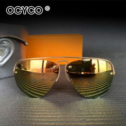 YY-1004 Luxury Punk Metal Brand Design Design Unisexe Lunettes de soleil Men de soleil Vintage Pilot Sun Verres Oculos Feminino Sungass Lentes Gafas de Sol Eyewear