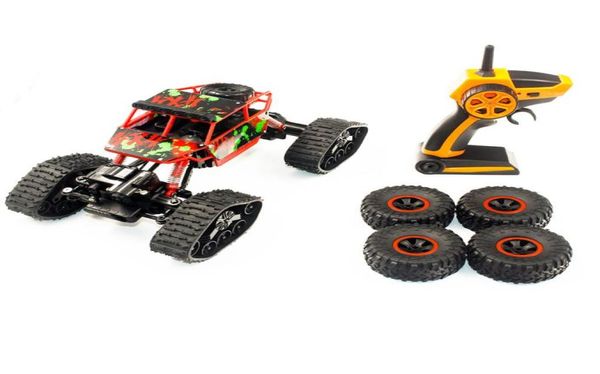 Yy 24g RC CrawlerType Snow Mesting Car 118 Monster Truck SUV avec pneu de neige4 Pneus de rechange ample puissance