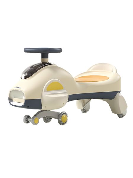 Yy Swing Car Children's Silent Wheel Anti-Rollover Los adultos pueden sentarse y deslizarse Kiddie Ride