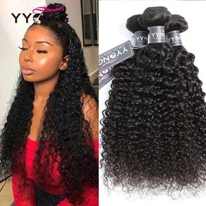 Yyong brésilien Curly Curly 100% Human Hair tisal Packs remy tising 3 pcslot Natural Color 826 offres 240327