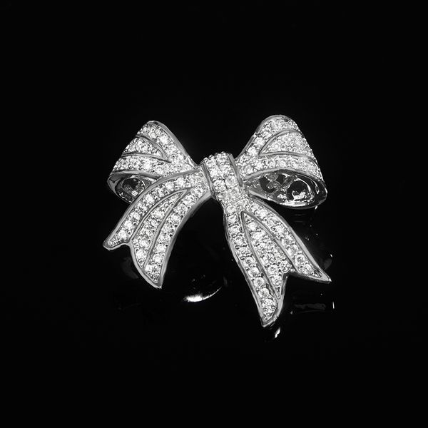 YYSUNNY-broche elegante con lazo de diamantes de imitación para mujer, joyería de boda, traje, ramillete, accesorios de ropa, regalo de fiesta de cumpleaños