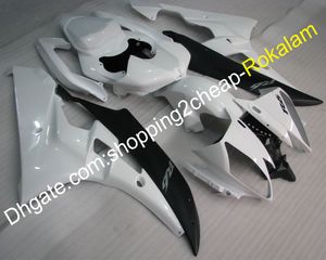 Kit de carénage pour moto Yamaha YZFR6 2006 2007, blanc et noir, moulage par Injection, YZFR6 06 07 YZF-R6