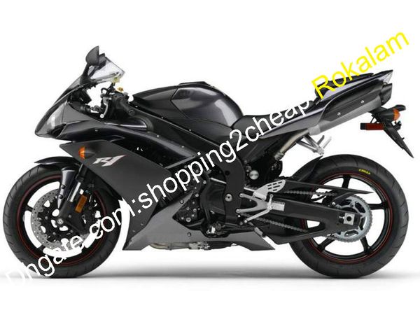 Carenado de carreras de moda YZF1000 para Yamaha YZFR1 R1 07 08 YZF-R1 2007 2008 Moto gris negro Kits de carrocería (moldeo por inyección)