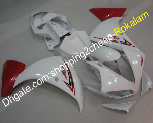 Carenado de bicicleta deportiva YZF1000 R1 09 10 11 para Yamaha YZF R1 2009 2010 2011 carenados de motocicleta rojo blanco (moldeo por inyección)