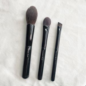 CHIKU-HODO Pinceaux de maquillage série Z (Z-2 Highlight Z-5 Ombre à paupières Z-6 Sourcils) – 100 % poils d'écureuil gris, pinceaux de mélange cosmétiques, outils de beauté