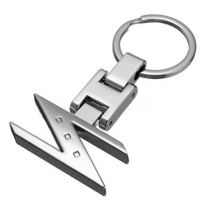 Z Stijl Auto Key Chain Ring Chrome afwerking voor Nissan 280ZX 300ZX 350Z 370Z Z253O