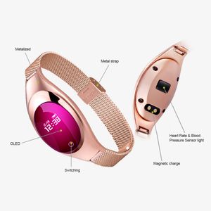 Z18 Smart Armband Bloeddruk Bloed Zuurstof Hartslag Monitor Sport Tracker Smart Horloge Waterdicht Bluetooth-polshorloge voor iOS Android