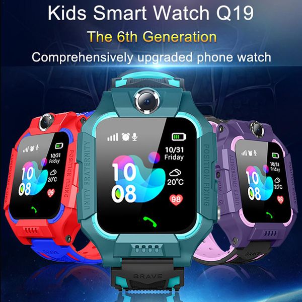 Regarder Smart Z6 enfants IP67 étanche Profonde 2G carte SIM GPS Tracker SOS Anti-lost intelligent montre pour IOS Android PK Z5 Q12 Q50