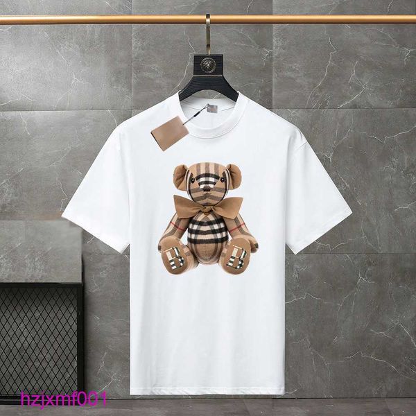 Z6S0 Camisetas para hombre Camiseta de diseñador y marca de lujo para mujer Verano Cuello redondo Manga corta Moda al aire libre Casual Algodón puro Alfabeto Dibujos animados Pr