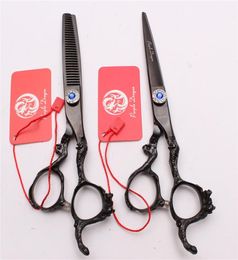 Z9003 6quot 440C Purple Dragon Laser Professional Human Hair Scissors Barbers039 Hairdressing Scissors Cutting Thinning Shear4628143