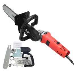 Zaagbladen 11.5 Inch M10/M14/M16 Chainsaw Bracket Changed Upgrade Electric Saw Parts 100 125 150 Angle Grinder Into Mini Chain Saw 11.5"et