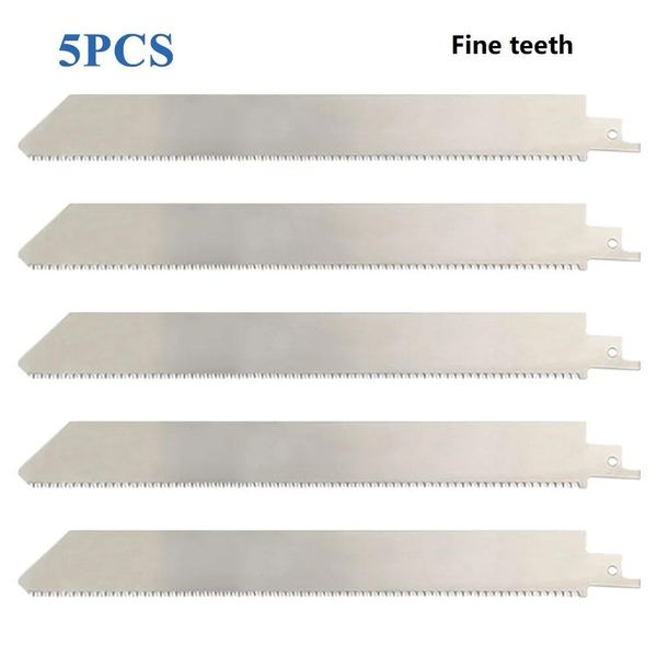 Zaagbladen Sierra de sable de hoja de sierra recíproca de acero inoxidable con dientes grandes de 240mm para accesorios de corte de huesos de carne congelada Sawzall de alta calidad.