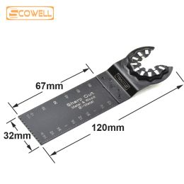 Zaagbladen 30% de réduction Plus lames de scie multi-outils bimétalliques longues pour système de verrouillage en étoile Machine oscillante lame de scie de rénovation extra-longue