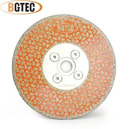 Zaagbladen BGTEC 5 "disque de coupe diamanté électrolytique M14 bride granit marbre 125mm lames de scie diamantées à revêtement simple face