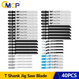 Zaagbladen CMCP TShank lame de scie sauteuse 40 pièces lame de scie sauteuse pour outil de coupe du bois lame de scie en acier HCS T144D T119BO T101AO T101B T101BR T101D