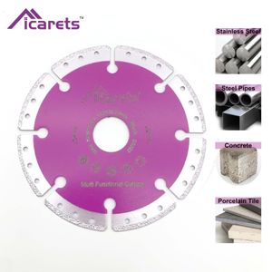 Zaagbladen ICARETS 115/125mm diamant métal disque de coupe acier marbre granit plastique bois meuleuse d'angle sans fil lame de scie multi-outils